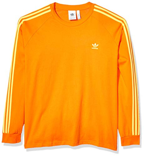 adidas Originals Men s BLC 3-Stripes Long-Sleeve Tee  Orange  Medium adidas Originals Men s BLC 3-Stripes Long-Sleeve Tee  Orange  Medium