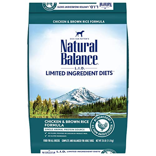 Natural Balance L-I-D- Limited Ingredient Diets Dry Dog Food  Chicken   Brown Rice Formula  26 Pounds