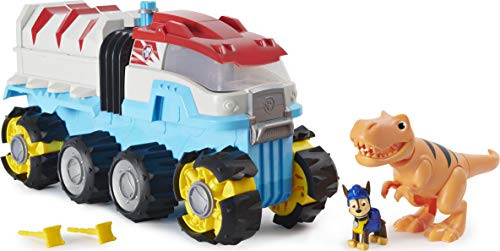 Paw Patrol  Dino Rescue Dino Patroller Motorized Team Vehicle with Exclusive Chase and T- Rex Figures