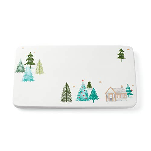 Lenox Balsam Lane Ceramic Cheese Board  3-75 LB  Green