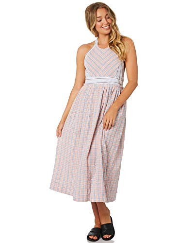 Free People Contemporary Color Theory Midi Dress - Sleeveless for Women - Pink Combo L