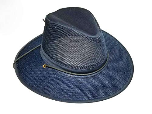 Henschel Hats Aussie Breezer 5310 Cotton Mesh Navy Hat  Medium