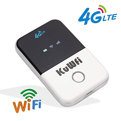 4G Pocket WiFi Router LTE Wireless Unlocked Travel Partner Modem with SIM Card Slot Support LTE FDD B1-B3-B5-B7-B8-B20 Work in Europe Caribbean South America Africa