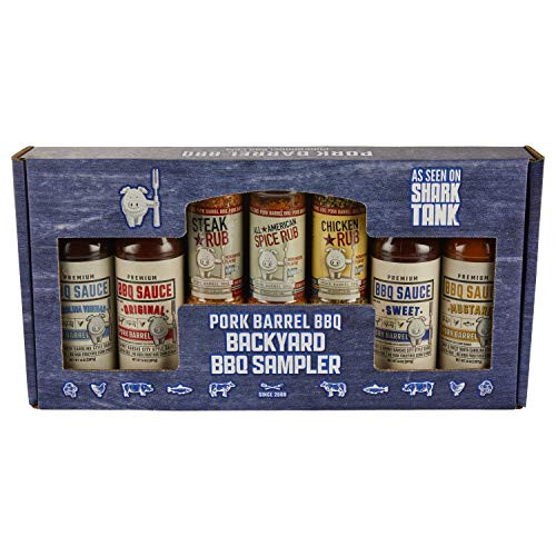 Sauce Spice Seasoning Rub Gift Packs - Backyard BBQ Pork Barrel BBQ Sauce Spice Seasoning 3 Rub Gift Pack