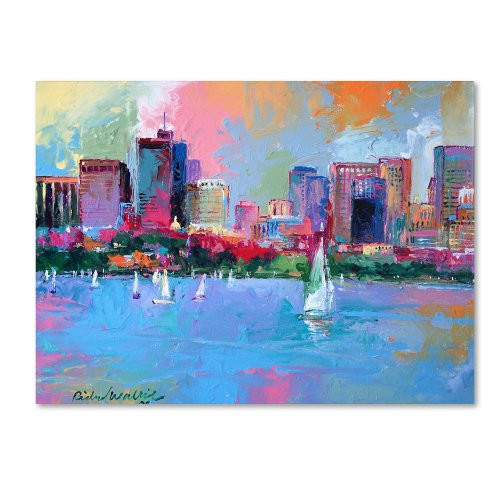 Trademark Fine Art Boston 3 by Richard Wallich, 18x24-Inch Canvas Wall Art