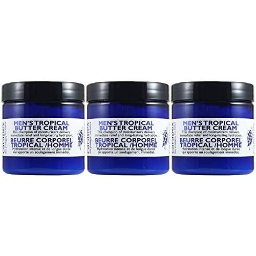 Carapex Mens Tropical Body Butter for Dry Cracked Skin Repair Deep Moisturizing Relief Cream for Sensitive Skin with Shea Butter Cocoa Butter Green Tea Vitamin E Fragrance Free 3-Pack Carapex Mens Tropical Body Butter for Dry Cracked Skin Repair Deep Moisturizing Relief Cream for Sensitive Skin with Shea Butter Cocoa Butter Green Tea Vitamin E Fragrance Free 3-Pack