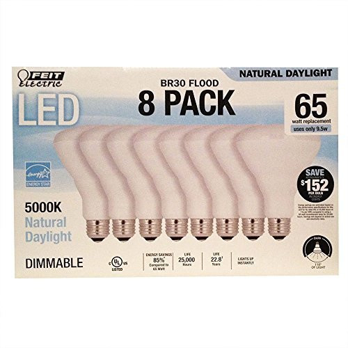 Feit Electric 65 Watt LED Br30 Flood 8 Pk