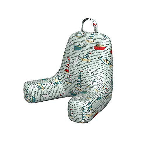 Ambesonne Lighthouse Reading Pillow with Back Pocket Seagulls Lighthouses Message Bottles Steamboats Sailboats Wavy Pattern Nautical Cushion for Dorm Essentials Small Teal Red Ambesonne Lighthouse Reading Pillow with Back Pocket Seagulls Lighthouses Message Bottles Steamboats Sailboats Wavy Pattern Nautical Cushion for Dorm Essentials Small Teal Red