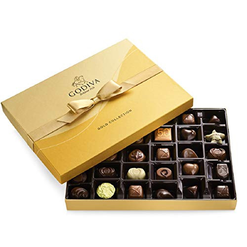 Godiva Chocolatier Assorted Chocolate Gold Gift Box  36-Ct-