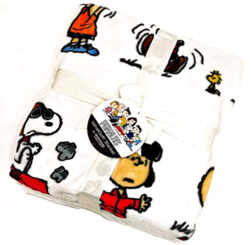 Peanuts Gang Snoopy Velvet Soft Plush Twin Blanket by Berkshire Home and Blanket Co-   60  x 90