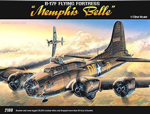 Academy Hobby Model Kits Scale Model   Airplane   Jet Kits 1-72 B-17F Flying Fortress Memphis Belle