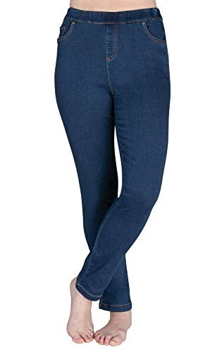 PajamaJeans Womens High Waisted Jeans - Pull On Jeans  Bluestone  M
