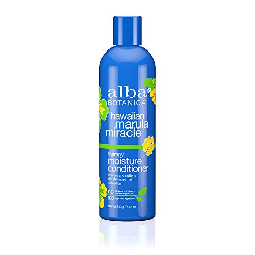 Alba Botanica Hawaiian Marula Miracle Therapy Moisture Cleansing Conditioner  12 oz- Pack of 6