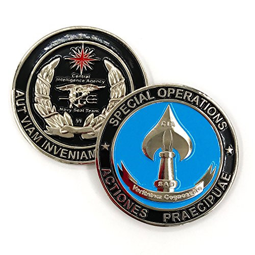 CIA Navy Seal Team VI Special Operations Central Intelligence Agency SAD Clandestine Service Challenge Coin