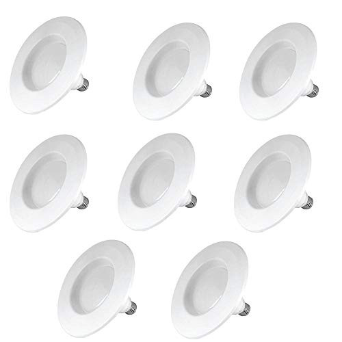 Feit Electric LEDR4-927CA-MED-2-4 45W Equivalent 4 Inch InstaTrim Adjustable Neck Integrated LED Retrofit Recessed Downlight  2700K Soft White  8-Pack