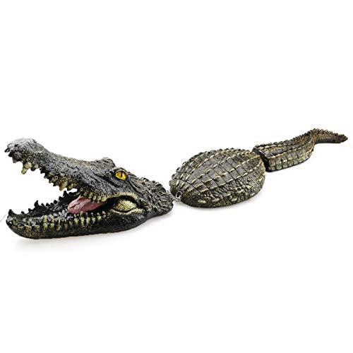 FAMKIT Floating Alligator Head  Crocodile for Pond Lightweight Foam Pool Goose Duck Control Garden Decor