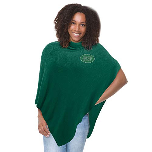 NFL New York Jets Crystal Knit Poncho