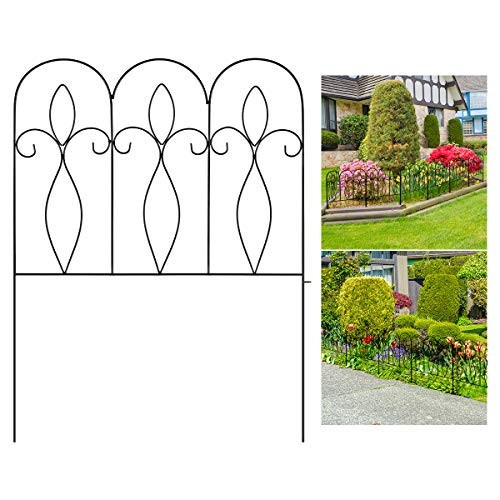 XCSOURCE 5Pcs Decorative Garden Fence 32in x 10 ft Outdoor Coated Metal Folding Garden Fencing Garden Border Edging Fence Set Wire Folding Fencing for Landscaping Garden Fence Animal Barrier Black XCSOURCE 5Pcs Decorative Garden Fence 32in x 10 ft Outdoor Coated Metal Folding Garden Fencing Garden Border Edging Fence Set Wire Folding Fencing for Landscaping Garden Fence Animal Barrier Black