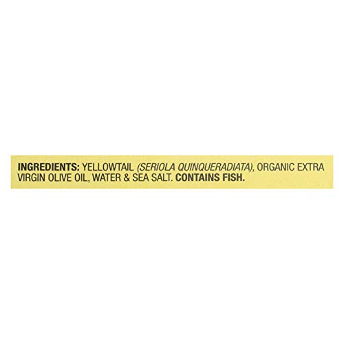 Wild Planet Skinless Boneless Yellow Tail Fillets In Extra Virgin Olive Oil  4oz Pack Of 12