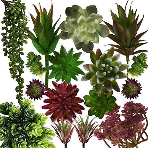 18 PCS Artificial Succulents Fake Realistic Faux Succulents Plants Unpotted Bulk Home Decor Arrangement Indoor Outdoor Decorations 18 PCS Artificial Succulents Fake Realistic Faux Succulents Plants Unpotted Bulk Home Decor Arrangement Indoor Outdoor Decorations