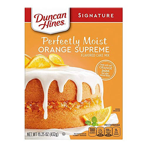 Duncan Hines Signature Perfectly Moist Orange Supreme Cake Mix  15 25 OZ - PACK OF 2