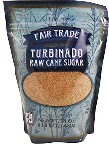 Trader Joes Turbinado Raw Cane Sugar 1 Lb 8 Oz  - PACK OF 2