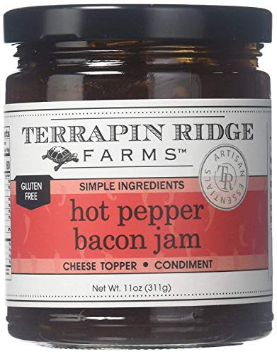 Hot Pepper Bacon Jam by Terrapin Ridge -11 ounce- - PACK OF 3