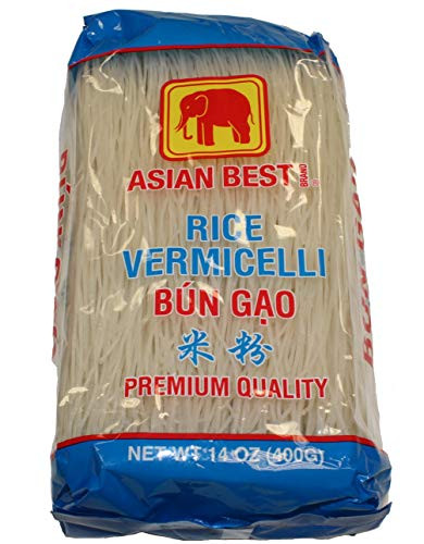 Asian Best Premium Rice Vermicelli Bun Gao  140z -9 Packs-