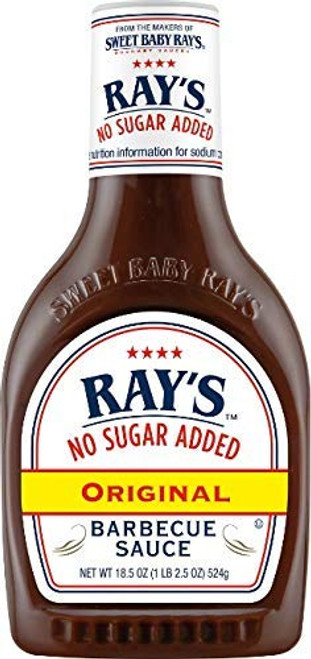 Sweet Baby Rays No Sugar Added Original Barbecue Sauce 18 5oz - PACK OF 3 Sweet Baby Rays No Sugar Added Original Barbecue Sauce 18 5oz - PACK OF 3