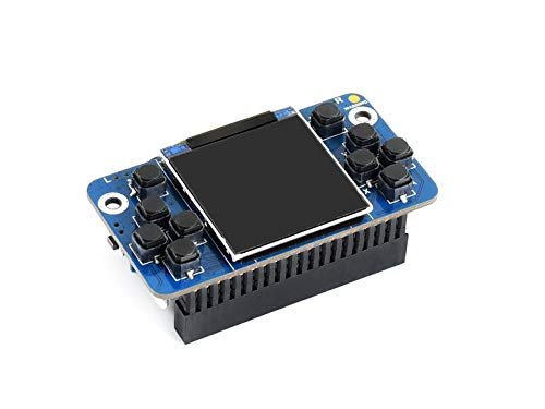 Waveshare Tiny GamePi15 Designed for Raspberry Pi Zero-Zero W-Zero WH-A--B--2B-3B-3B--3A- 1 54inch Screen 240×240 Resolution Onboard Speaker and Earph