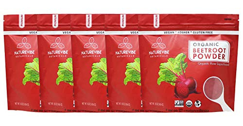 Organic Beet Root Powder -5 lbs - 5 Pack of 1 Pound Each- Raw and Non-GMO - Nitric Oxide Booster - Boost Stamina and Increases Energy Organic Beet Root Powder -5 lbs - 5 Pack of 1 Pound Each- Raw and Non-GMO - Nitric Oxide Booster - Boost Stamina and Increases Energy