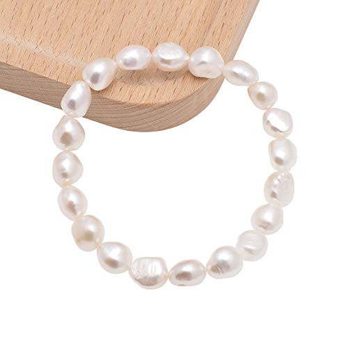 Cultured Freshwater Baroque Pearl Stretch Bracelet  8-9MM Cultured Freshwater Baroque Pearl Stretch Bracelet  8-9MM