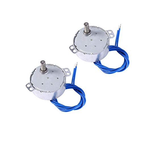 HLin 2Pcs Turntable Synchronous Synchron Motor 50-60Hz AC 100~127V 10-12RPM-MIN CCW-CW 4W
