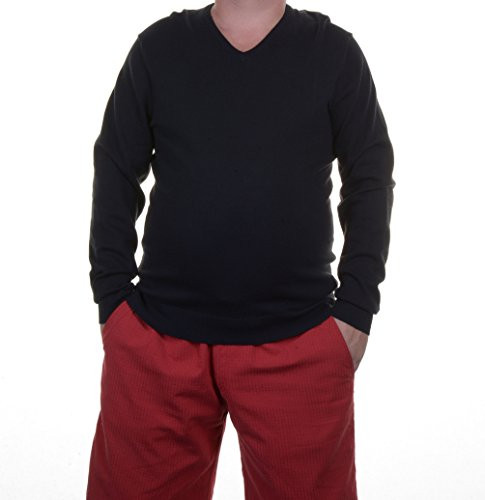 Alfani Mens Slim Fit Long Sleeves Pullover Sweater Black XXL