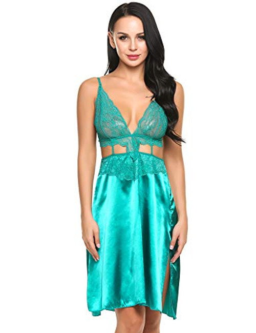 Avidlove Lingerie Lace Babydoll 2 Piece Sexy Bra and Panty Sets Green Avidlove Lingerie Lace Babydoll 2 Piece Sexy Bra and Panty Sets Green