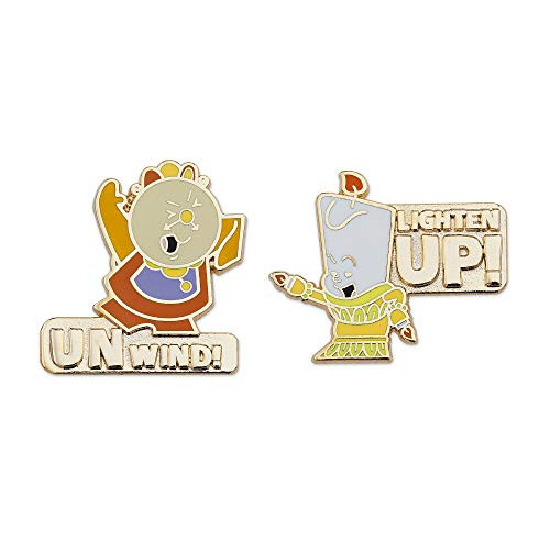 Disney Cogsworth and Lumiere Pin Set - Beauty and The Beast No Color465050506221