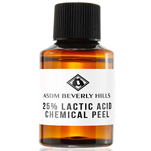 ASDM Beverly Hills Lactic Acid Peel 25 1oz 30ml Medical Strength Treatment Hyperpigmentation  Age Spots  Melasma  Brighten Dull Skin Discoloration Un
