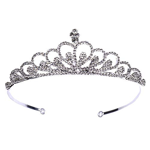 CanB Queen Crown Crystal Crowns and Tiara for Wedding Princess Tiara for Prom Pageant Party Costume Hair Accessories