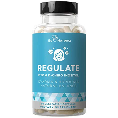 Regulate Myo Inositol and D-Chiro Inositol Fertility Hormonal Menstrual and Ovarian Support Supplement Hormone Balance at Optimal 401 Ratio 90 Ve Regulate Myo Inositol and D-Chiro Inositol Fertility Hormonal Menstrual and Ovarian Support Supplement Hormone Balance at Optimal 401 Ratio 90 Ve