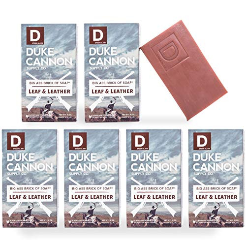 Duke Cannon Supply Co  Big Brick of Soap for Men  10oz - Leaf - Leather -6 Pack-