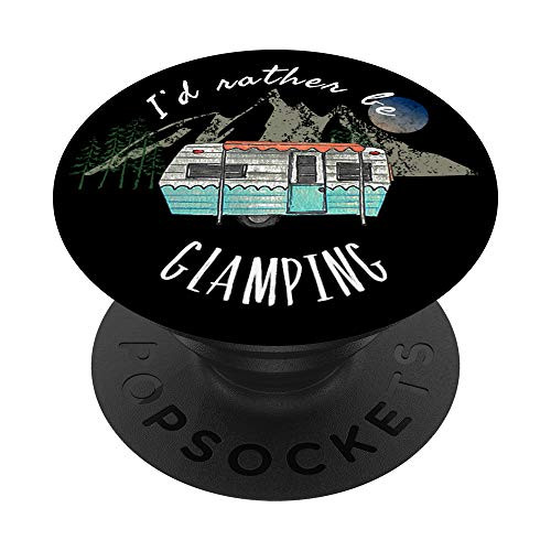 Camping Trailer Vintage Outdoors Adventure Glamping Travel PopSockets PopGrip Swappable Grip for Phones and Tablets