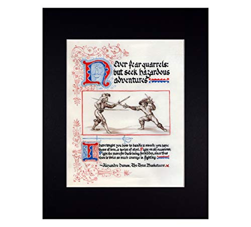 Three Musketeers Quote Fine Art Reproduction Print