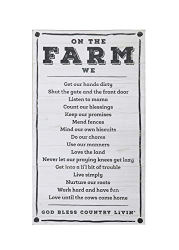 Creative Co-op On The Farm we Wood Wall Décor