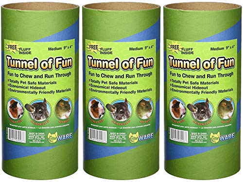 -3 Pack- Ware Manufacturing Tunnels of Fun Small Pet Hideaway  Medium