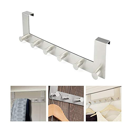 Over The Door Hook Hanger Heavy-Duty Door Hook Organizer Coat Rack for Hanging Clothes  Hat  Bag  Belt  Towel  Robe  Over The Door Hanger Towel Rack f