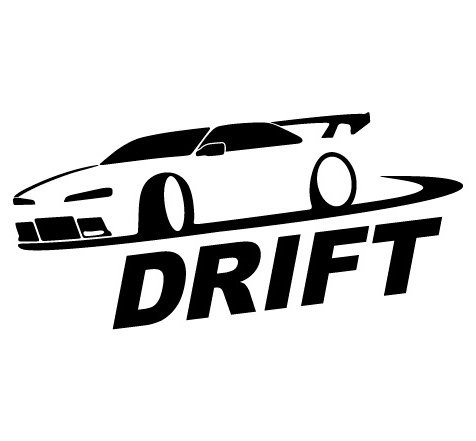 Creative Concept Ideas Drift JDM Decal Vinyl Sticker-Cars Trucks Vans Walls Laptop- Black -3 5 x 7 5 in-CCI939