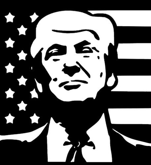 Makarios LLC President Trump Cars Trucks Vans Walls Laptop MKR- White -5 5 x 5-MKR790 Makarios LLC President Trump Cars Trucks Vans Walls Laptop MKR- White -5 5 x 5-MKR790