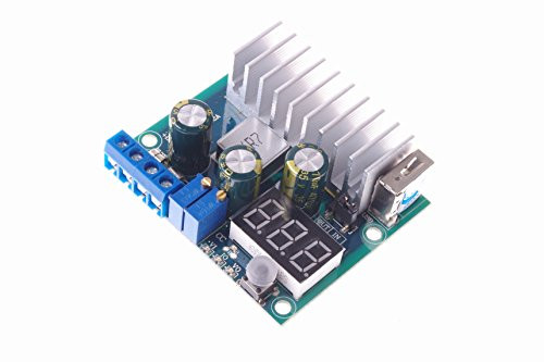 SMAKN Boost Converter 3-35V to 3-35V 100W Constant Voltage and Current Voltage Regulator DC Regulated Power Supply Module with Digital Voltmeter Ammeter