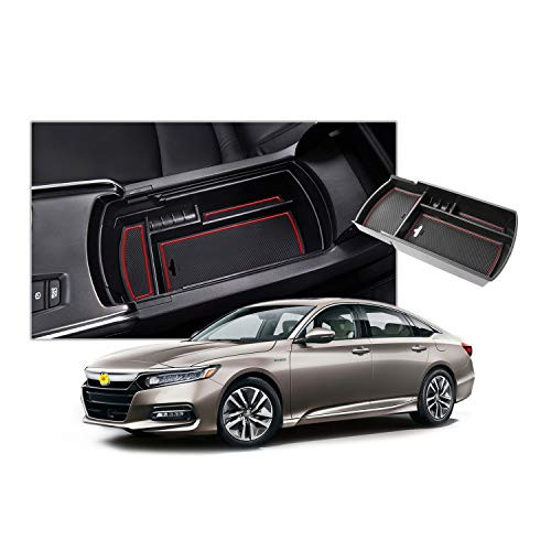 CDEFG Center Console Accessory Organizer for 2018 2019 2020 Accord ABS Material Armrest Box Insert Tray Glove Secondary Storage Box -Red- CDEFG Center Console Accessory Organizer for 2018 2019 2020 Accord ABS Material Armrest Box Insert Tray Glove Secondary Storage Box -Red-