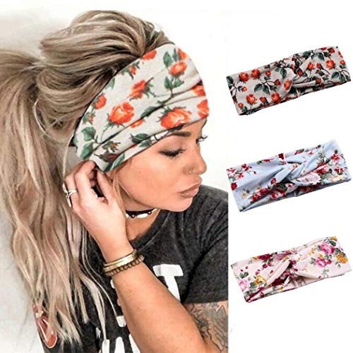 Catery Boho Headbands Criss Cross Headband Headpiece Bohemia Floal Twist Head Wrap Hair Band Vintage Stylish Elastic Turban Fabric Hairbands Fashion H Catery Boho Headbands Criss Cross Headband Headpiece Bohemia Floal Twist Head Wrap Hair Band Vintage Stylish Elastic Turban Fabric Hairbands Fashion H